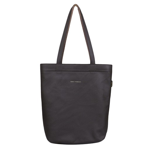 brązowa torebka damska skórzana  z zamykaną komorą  na zamek shopperka ze sklepu Słoń Torbalski w kategorii Torby Shopper bag - zdjęcie 177650687
