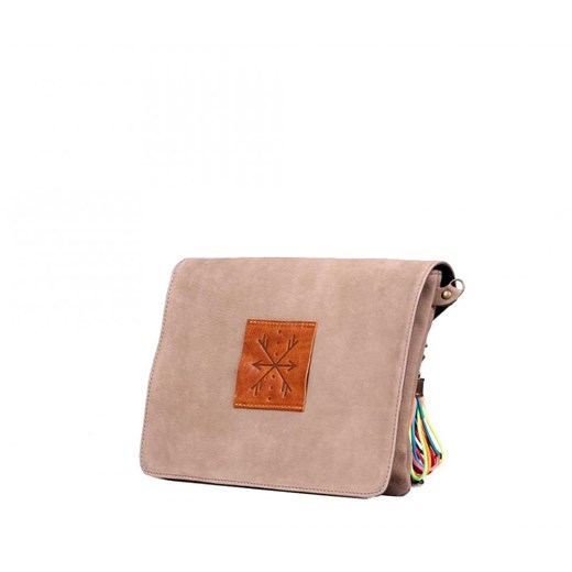 torebka damska skórzana Mariah na ramię brązowa Słoń Torbalski 28x20cm promocja Słoń Torbalski