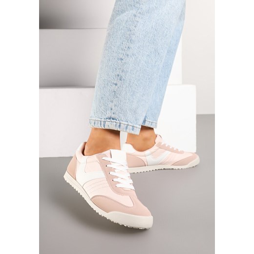 Różowe Sneakersy w Stylu Kultowych Tenisówek Felandris ze sklepu born2be.pl w kategorii Buty sportowe damskie - zdjęcie 177656416
