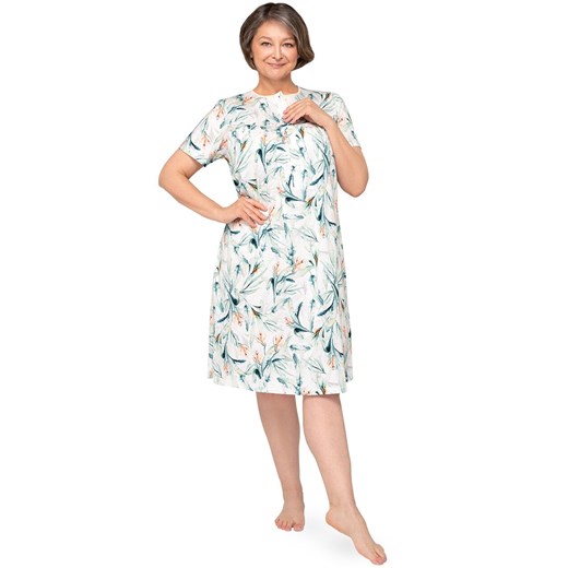 Bawełniana koszula nocna damska rozpianana Bogna I 203 21, Kolor multicolour, Rozmiar M, MARTEL ze sklepu Intymna w kategorii Koszule nocne - zdjęcie 177659486