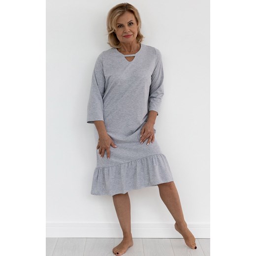Koszula nocna damska Iga II 237 02, Kolor szary, Rozmiar 3XL, MARTEL ze sklepu Intymna w kategorii Koszule nocne - zdjęcie 177659516