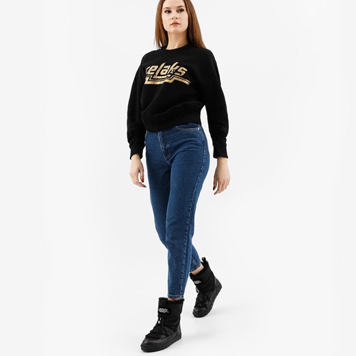 Czarna Bluza Damska Relaks Z Marszczonymi Rękawami ze sklepu Wojas w kategorii Bluzy damskie - zdjęcie 177661848