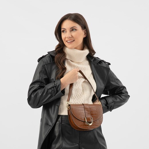 Wojas Torebka Damska Z Tłoczonej Skóry ze sklepu Wojas w kategorii Listonoszki - zdjęcie 177663918