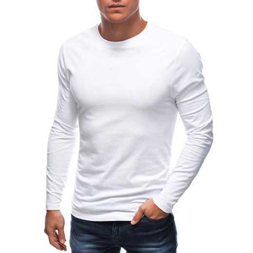 Longsleeve męski bez nadruku EM-LSBL-0103 - biały Edoti M Edoti