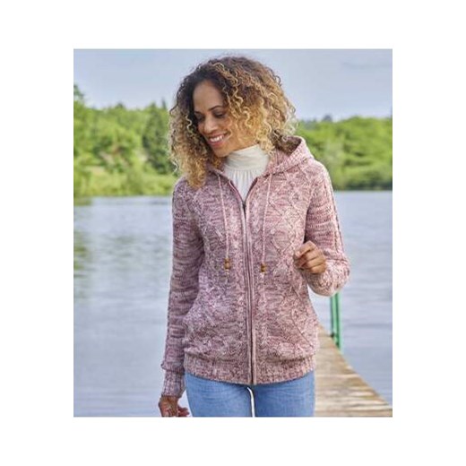 Trykotowa bluza z suwakiem i kapturem ze sklepu Atlas For Men w kategorii Bluzy damskie - zdjęcie 177673795