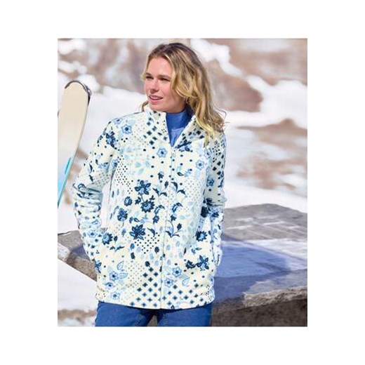 Polarowa bluza z kwiatowym nadrukiem ze sklepu Atlas For Men w kategorii Bluzy damskie - zdjęcie 177673835