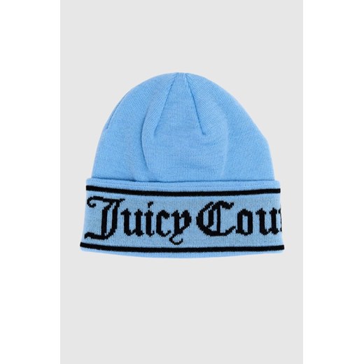 JUICY COUTURE Błękitna czapka z logo ze sklepu outfit.pl w kategorii Czapki zimowe damskie - zdjęcie 177705665