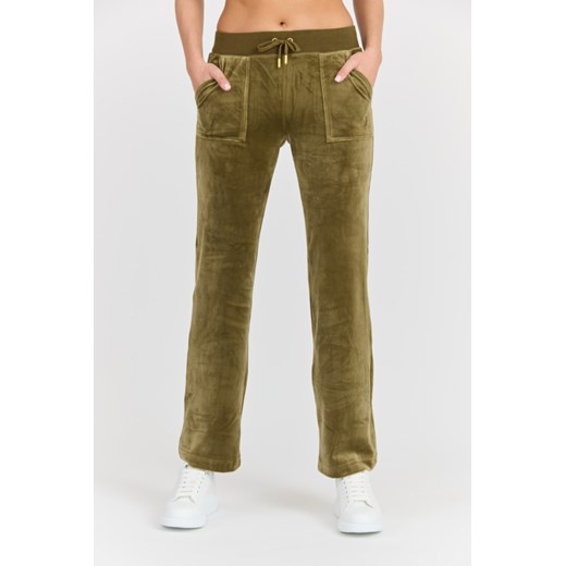JUICY COUTURE Damskie zielone spodnie Del Ray Gold HW, Rozmiar XS ze sklepu outfit.pl w kategorii Spodnie damskie - zdjęcie 177706009