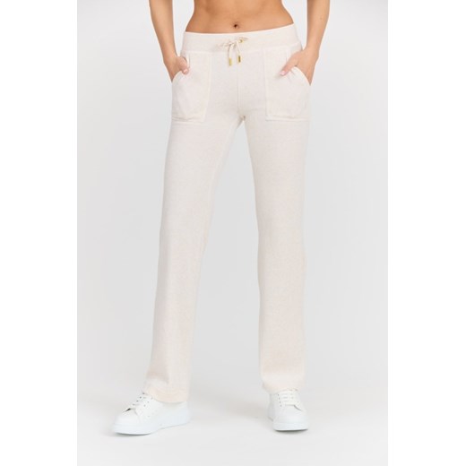 JUICY COUTURE Damskie beżowe dresowe spodnie Del Ray Gold HW, Rozmiar XS ze sklepu outfit.pl w kategorii Spodnie damskie - zdjęcie 177706036