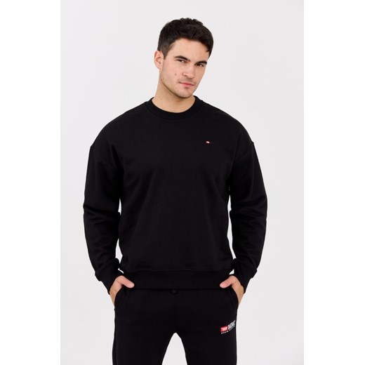 DIESEL Czarna męska bluza S-ROB-MICRODIV, Rozmiar XL ze sklepu outfit.pl w kategorii Bluzy męskie - zdjęcie 177706477