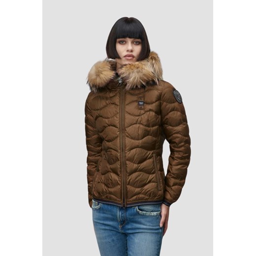 BLAUER Brązowa damska kurtka Aldie Short Jackets, Rozmiar M ze sklepu outfit.pl w kategorii Kurtki damskie - zdjęcie 177706765