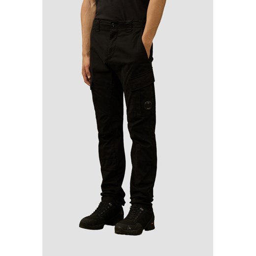 C.P. COMPANY Czarne męskie spodnie Cargo Pant, Rozmiar 48 ze sklepu outfit.pl w kategorii Spodnie męskie - zdjęcie 177707286