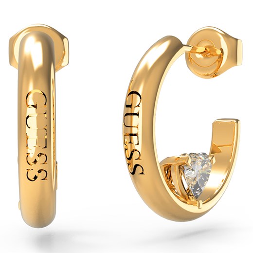 Kolczyki Guess JUBE04 659JW Złoty Guess one size wyprzedaż eobuwie.pl