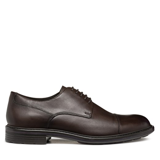 Półbuty Geox U Walk Pleasure U46CGF 00039 C6009 Brązowy ze sklepu eobuwie.pl w kategorii Buty eleganckie męskie - zdjęcie 177721456