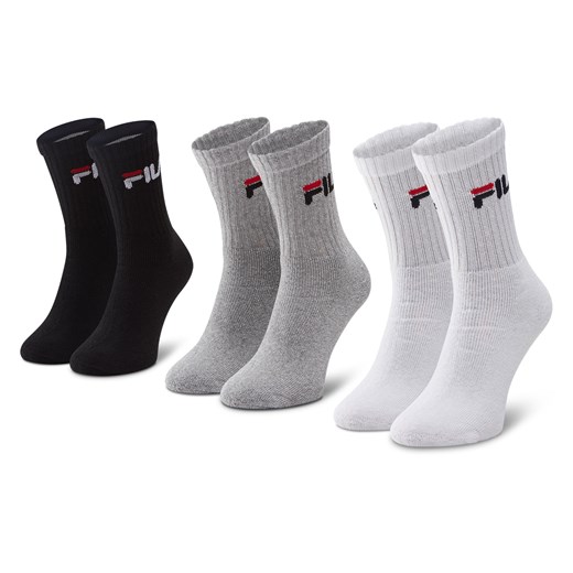 Zestaw 3 par wysokich skarpet unisex Fila F9505 Szary Fila 39/42 eobuwie.pl