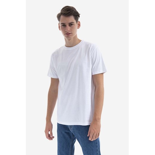 Norse Projects t-shirt męski kolor biały gładki ze sklepu ANSWEAR.com w kategorii T-shirty męskie - zdjęcie 177727896