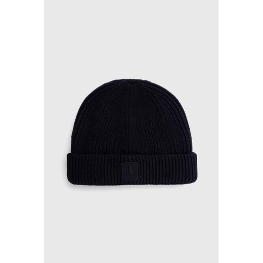 Neil Barett czapka z domieszką kaszmiru FISHERMAN BEANIE kolor granatowy  PBCP335.V9505.466 ze sklepu ANSWEAR.com w kategorii Czapki zimowe męskie - zdjęcie 177729079