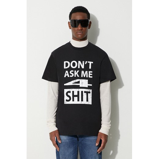 424 t-shirt bawełniany kolor czarny z nadrukiem 35424M03.236532 ze sklepu ANSWEAR.com w kategorii T-shirty męskie - zdjęcie 177730027