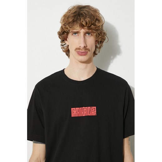 Maharishi t-shirt bawełniany Hanko Organic Printed T-Shirt męski kolor czarny z nadrukiem 1085.BLACK ze sklepu ANSWEAR.com w kategorii T-shirty męskie - zdjęcie 177730057