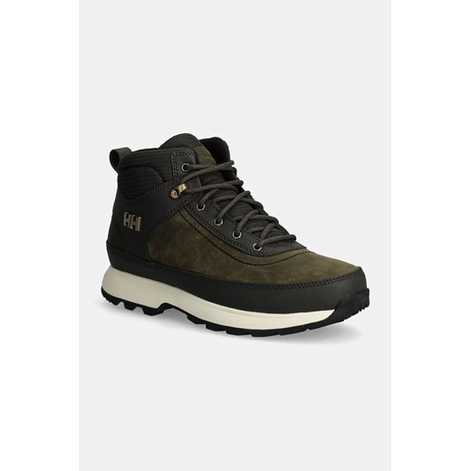 Helly Hansen buty Calgary 2 męskie kolor zielony lekko ocieplone 12036 ze sklepu ANSWEAR.com w kategorii Buty trekkingowe męskie - zdjęcie 177742435
