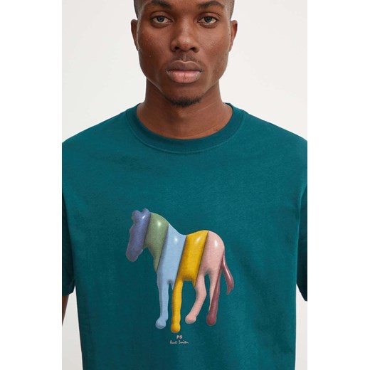 PS Paul Smith t-shirt bawełniany męski z nadrukiem M2R.011R.NP4806 ze sklepu ANSWEAR.com w kategorii T-shirty męskie - zdjęcie 177747327
