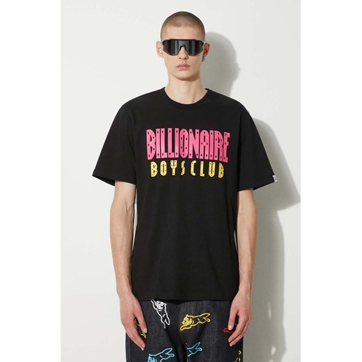 Billionaire Boys Club t-shirt bawełniany Straight Logo męski kolor czarny z nadrukiem B24243 ze sklepu ANSWEAR.com w kategorii T-shirty męskie - zdjęcie 177747356