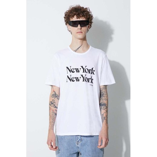 Corridor t-shirt bawełniany kolor biały z nadrukiem TS0007.W-White ze sklepu ANSWEAR.com w kategorii T-shirty męskie - zdjęcie 177749268