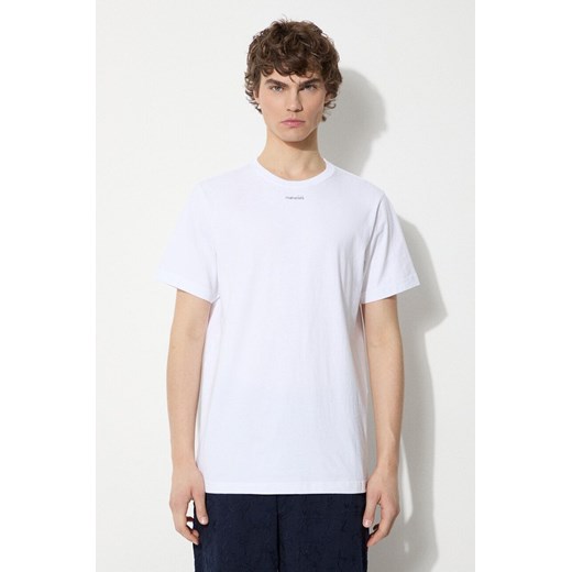Maharishi t-shirt bawełniany Micro Maharishi męski kolor biały gładki 1307.WHITE ze sklepu ANSWEAR.com w kategorii T-shirty męskie - zdjęcie 177751055
