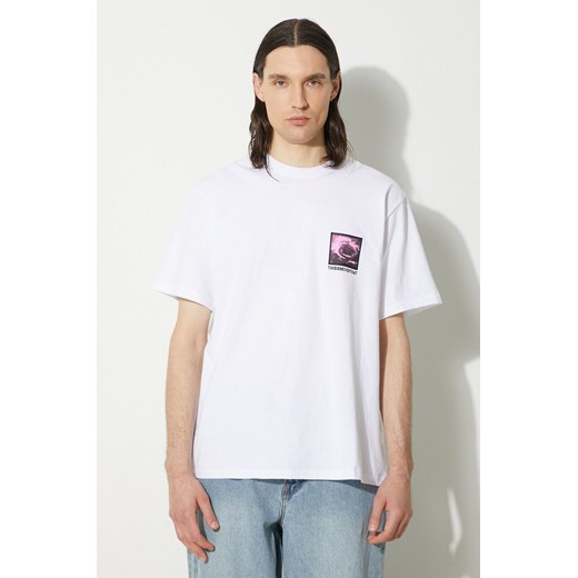 thisisneverthat t-shirt bawełniany Permutations Tee męski kolor biały z nadrukiem TN241TTSST33 ze sklepu ANSWEAR.com w kategorii T-shirty męskie - zdjęcie 177751097