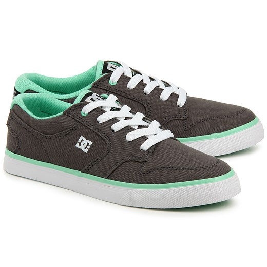 DC Nyjah Vulc - Szare Canvasowe Trampki Damskie - ADJS300077-GRW mivo szary casual