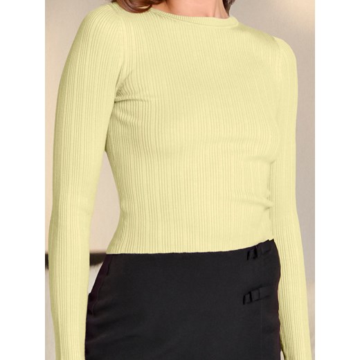 Sinsay - Sweter w prążek - żółty Sinsay XL Sinsay