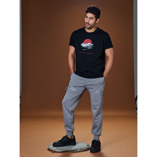 Sinsay - Koszulka - czarny Sinsay XL Sinsay