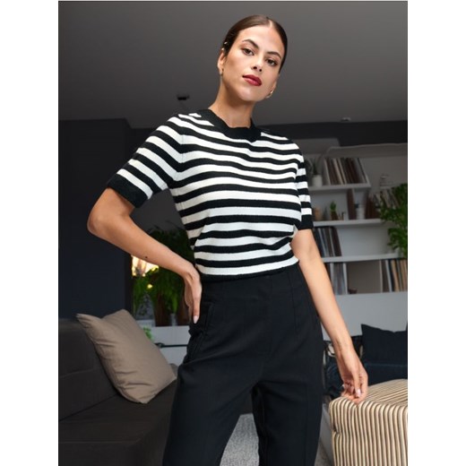 Sinsay - Sweter z krótkim rękawem - wielobarwny Sinsay XXS Sinsay