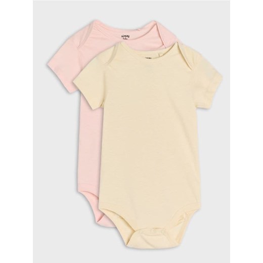 Sinsay - Body 2 pack - kremowy ze sklepu Sinsay w kategorii Body niemowlęce - zdjęcie 177785807