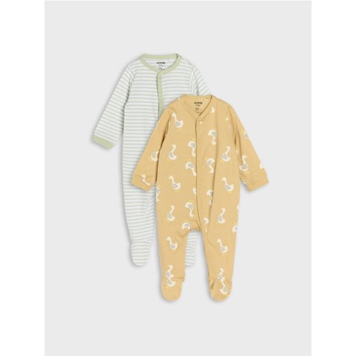Sinsay - Pajacyki 2 pack - beżowy ze sklepu Sinsay w kategorii Pajacyki - zdjęcie 177786189