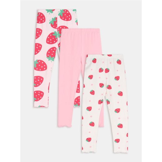 Sinsay - Legginsy 3 pack z motywem owoców - wielobarwny ze sklepu Sinsay w kategorii Spodnie dziewczęce - zdjęcie 177786447