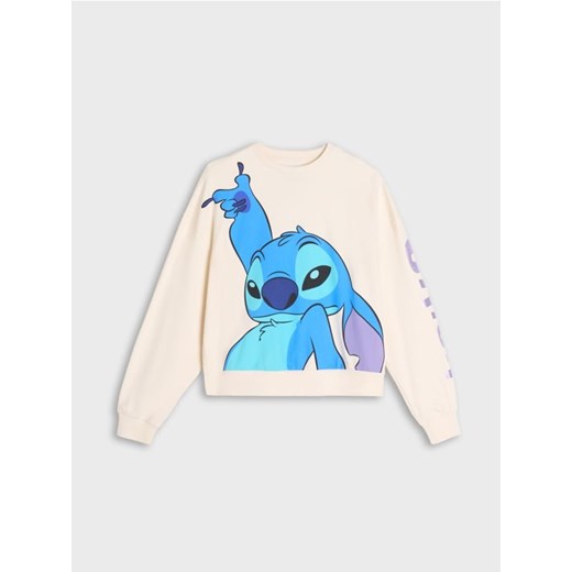 Sinsay - Bluza Stitch - kremowy ze sklepu Sinsay w kategorii Bluzy dziewczęce - zdjęcie 177786509