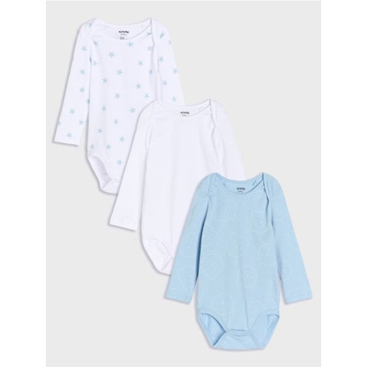 Sinsay - Body 3 pack - biały ze sklepu Sinsay w kategorii Body niemowlęce - zdjęcie 177786827