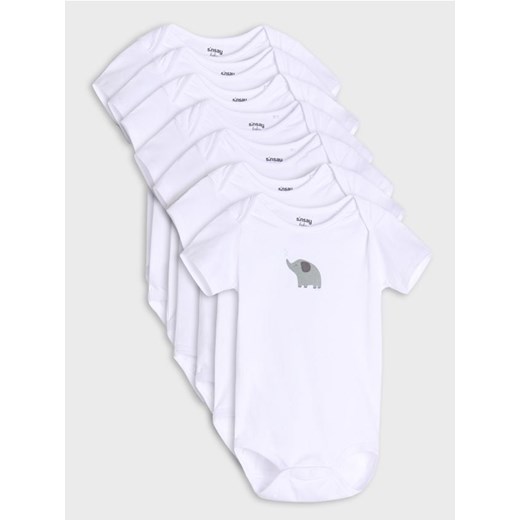 Sinsay - Body 7 pack - biały ze sklepu Sinsay w kategorii Body niemowlęce - zdjęcie 177786867