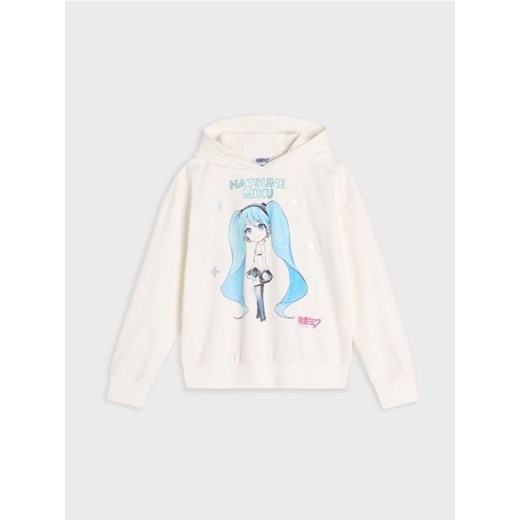 Sinsay - Bluza Hatsune Miku - kremowy ze sklepu Sinsay w kategorii Bluzy dziewczęce - zdjęcie 177787237