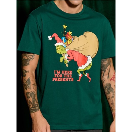 Sinsay - Koszulka Grinch - zielony ze sklepu Sinsay w kategorii T-shirty męskie - zdjęcie 177787255