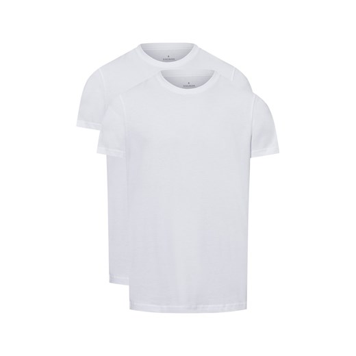 Ragman T-shirty pakowane po 2 szt. Mężczyźni Bawełna biały jednolity ze sklepu vangraaf w kategorii T-shirty męskie - zdjęcie 177787797