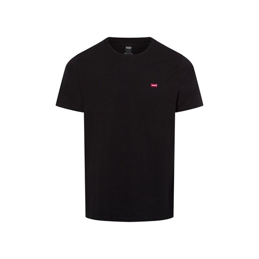 Levi's T-shirt męski Mężczyźni Dżersej czarny jednolity ze sklepu vangraaf w kategorii T-shirty męskie - zdjęcie 177787806