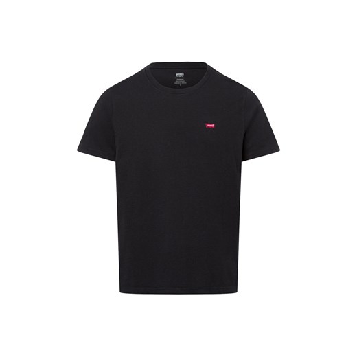 Levi's T-shirt męski Mężczyźni Dżersej czarny jednolity ze sklepu vangraaf w kategorii T-shirty męskie - zdjęcie 177787807