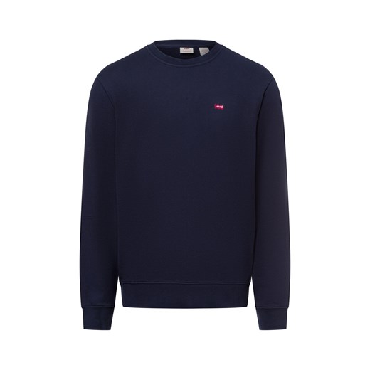 Levi's Męska bluza nierozpinana Mężczyźni Materiał dresowy granatowy jednolity ze sklepu vangraaf w kategorii Bluzy męskie - zdjęcie 177787816