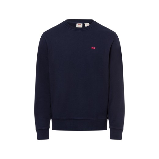 Levi's Męska bluza nierozpinana Mężczyźni Materiał dresowy granatowy jednolity ze sklepu vangraaf w kategorii Bluzy męskie - zdjęcie 177787817