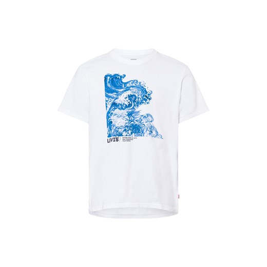 Levi's T-shirt męski Mężczyźni Bawełna biały jednolity ze sklepu vangraaf w kategorii T-shirty męskie - zdjęcie 177787819
