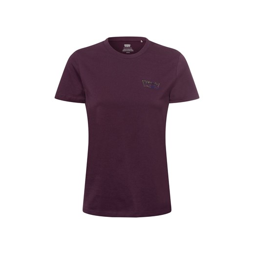 Levi's T-shirt damski Kobiety Bawełna lila jednolity ze sklepu vangraaf w kategorii Bluzki damskie - zdjęcie 177787869
