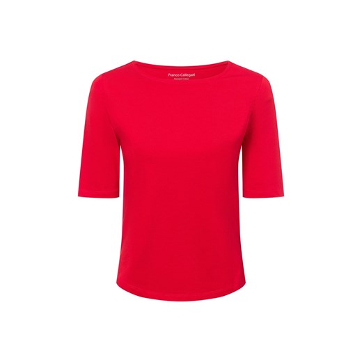 Franco Callegari T-shirt damski Kobiety Dżersej czerwony jednolity ze sklepu vangraaf w kategorii Bluzki damskie - zdjęcie 177787896