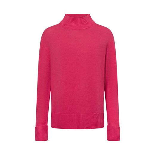 Marie Lund Damski sweter z dzianiny wykonany z wełny merynosów Kobiety Wełna wyrazisty róż jednolity - id: 707570-0003-09970 - marki Marie Lund - 177788067 Marie Lund Damski sweter z dzianiny wykonany z wełny merynosów Kobiety Wełna wyrazisty róż jednolity ze sklepu vangraaf w kategorii Swetry damskie - zdjęcie 177788067